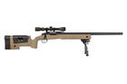 Снайперська гвинтівка Specna Arms M62 SA-S02 Core With Scope and Bipod Tan - зображення 4