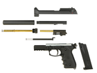 Пістолет Beretta M92F/M9 KJW Silencer Plastic Green Gas (Страйкбол 6мм) - зображення 9