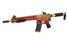 Штурмова гвинтівка APS ASR121 GOLD DRAGON FULLMETAL GOLD/RED/BLACK EBB (Страйкбол 6мм) - зображення 3