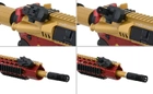 Штурмова гвинтівка APS ASR121 GOLD DRAGON FULLMETAL GOLD/RED/BLACK EBB (Страйкбол 6мм) - зображення 7