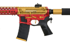 Штурмова гвинтівка APS ASR121 GOLD DRAGON FULLMETAL GOLD/RED/BLACK EBB (Страйкбол 6мм) - зображення 12