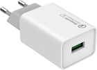 Зарядний пристрій для телефона ColorWay USB Quick Charge 3.0 White (4823108602305) - зображення 3