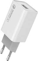 Зарядний пристрій для телефона ColorWay USB Quick Charge 3.0 White (4823108602305) - зображення 4