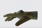 Тактичні рукавички повнопалі демісезонні для ЗСУ армійські сенсорні із захистом на кісточках XL/10 Зелений - зображення 5