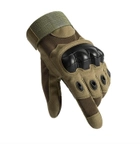 Перчатки тактические полнопалые демисезонные для ВСУ армейские сенсорные c защитой на костяшках XL/10 Олива - изображение 9