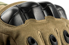 Перчатки тактические полнопалые демисезонные для ВСУ армейские сенсорные c защитой на костяшках XL/10 Зеленый - изображение 3