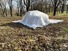 Маскировочная сетка белая 5х6м для автомобиля, пикапа, внедорожника и техники "Зима №1" - изображение 4