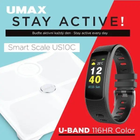 Набір UMAX Stay Active! (Смарт-ваги UMAX Smart Scale US10C + Фітнес-трекер U-Band 116HR Color) - зображення 7
