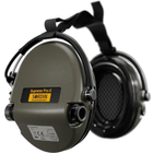 Активні захисні навушники Sordin Supreme Pro-X Neckband Olive із заднім тримачем під шолом - изображение 3