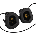 Активні захисні навушники Earmor M31H MARK3 ARC (FG) Olive з кріпленням на шолом - изображение 5