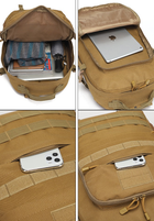 Тактичний штурмовий рюкзак Eagle H10 Койот (Пісочний) - зображення 8