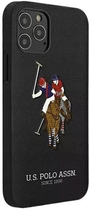 Панель U.S. Polo Assn Embroidery Collection для Apple iPhone 12/12 Pro Black (3700740487099) - зображення 1