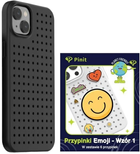 Etui Pinit Dynamic + Emoji Pin Wzór 1 do Apple iPhone 14 Black (5905359817246) - obraz 1