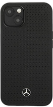 Etui Mercedes Leather Perforated Area do Apple iPhone 13 Black (3666339020743) - obraz 1