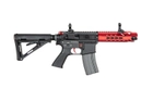Штурмова гвинтівка Specna Arms M4 CQB SA-B121 Red Edition Red/Black (Страйкбол 6мм) - зображення 7