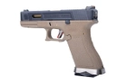 Пістолет WE Glock 17 Force pistol Metal Tan-Gold GBB (Страйкбол 6мм) - зображення 4
