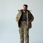 Зимова куртка "ЗСУ" Бушлат військовий тактичний зимовий піксель Тканина мембрана розмір 58 - зображення 6