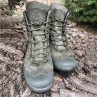 Зимние мужские Ботинки с 3-слойной структурой Teda до -30 °C / Водонепроницаемые кожаные Берцы хаки размер 43 - изображение 4