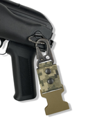 Ремінь збройовий двоточковий з посиленим карабіном Піксель - зображення 5