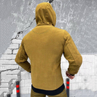 Мужская флисовая кофта с капюшоном "Sota Logos-tac" / Флиска с карманами койот размер 3XL - изображение 4