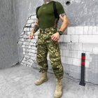 Мужские зимние брюки ripstop с утеплителем синтепон 100 / Штаны "logos tactical" с подтяжками пиксель размер S - изображение 2