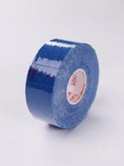 Кінезіо тейп (кінезіологічний тейп) Kinesiology Tape 2.5см х 5м синій - зображення 1