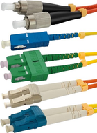 Patchcord światłowodowy Qoltec LC/UPC - ST/UPC Multimode 50/125 OM2 Duplex 5 m Pomarańczowy (5901878540740) - obraz 3