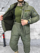 Тактичний зимовий теплий військовий комплект Dirty ( Куртка + Штани ), Камуфляж: Олива, Розмір: L - зображення 4