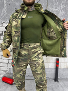 Тактичний зимовий теплий військовий комплект Rebuz ( Куртка + Штани ), Камуфляж: Мультикам, Розмір: XXL - зображення 7