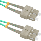 Patchcord światłowodowy Qoltec SC/UPC - SC/UPC Multimode 50/125 OM4 Duplex 10 m Niebieski (5901878543567) - obraz 1