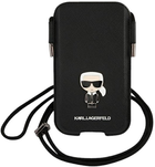 Etui-torba Karl Lagerfeld Saffiano Ikonik Karl`s Head Black (3666339018719) - obraz 2