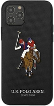 Etui z klapką U.S. Polo Assn Embroidery Collection book do Apple iPhone 12 Pro Max Black (3700740492291) - obraz 1