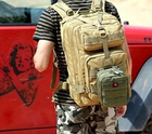 Тактическая аптечка, армейская сумка для медикаментов хаки (228492) - изображение 4