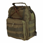Тактичний рюкзак Eagle M02G Oxford 600D 6 літр через плече Army Green - зображення 4