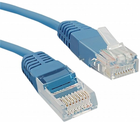 Patchcord Qoltec UTP Cat 5e RJ-45 0.5 m Błękitny (5901878505435)