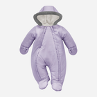 Суцільний комбінезон дитячий зимовий для новонароджених Pinokio Winter Warm Overall 56 см Фіолетовий (5901033309113) - зображення 1