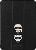 Etui z klapką Karl Lagerfeld Saffiano Karl Choupette Book KLFC12OKCK do Apple iPad 12.9" Pro 2021 Czarny (3666339030483) - obraz 1