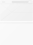 Etui z klapką Samsung Smart Book Cover EF-BX910PWEGWW do Galaxy Tab S9 Ultra Biały (88060951104860) - obraz 1