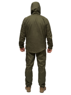 Костюм чоловічий зимовий теплий універсальний куртка штани з водовідштовхувального матеріалу для відпочинку і туризму олива з ергономічним капюшоном Brash - зображення 2
