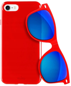 Etui Puro Sunny Kit + okulary do Apple iPhone 7/8/SE 2020/SE 2022 Red (8033830186707) - obraz 1