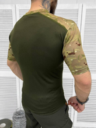 Тактическая футболка Побратим 2, CoolMax, Олива+Мультикам, размер XXL - изображение 2