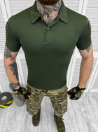 Тактична футболка поло Single Sword, для військових, Оліва, S - зображення 3