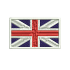 Шеврон на липучці (велкро) Прапор Великобританії 8х5 см Білий 5043 - изображение 1