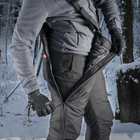 Штани тактичні зимові утеплені з підтяжками M-Tac Arctic Black Розмір 2XL - зображення 7