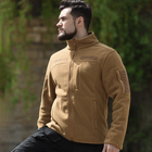 Тактична флісова чоловіча кофта Han-Wild HW012 Sand Khaki 2XL - зображення 6