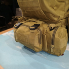 Тактичний рюкзак з трьома підсумками 50 літрів койот - зображення 3
