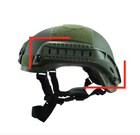 Бічні рейки кріплення ARC на шолом каску з вухами MICH 2000 PASGT Темп-3000 Зелений - зображення 5