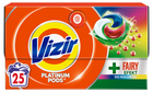 Kapsułki do prania Vizir Platinum Pods + Fairy Efekt do kolorów 25 szt (8700216200035) - obraz 1