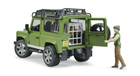 Нaбір ігровий із фігуркaми Bruder - Land Rover Defender with Forester and Dog (4001702025878) - зображення 2