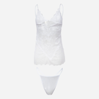 Komplet erotyczny (koszula nocna + majtki-bikini) damski DKaren Stacy XL Biały (5903251460331) - obraz 1